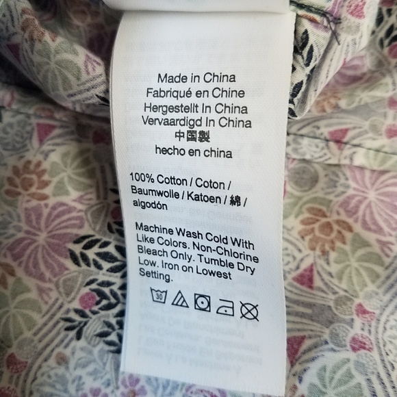 J. Crew Liberty Club Nouveau Floral Button Down Shirt - Picture 9 of 10